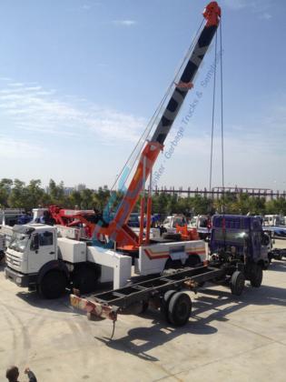 Alquiler de Camión Grúa (Truck crane) / Grúa Automática Chevrolet KODIAK PM 241 MT 7.200 CC TD 4X PM 17524, 9 ton a 2 m. Boom extendido verticalmente 13 mts 1.600 kilos. en CAÑETE ASIA, Lima, Perú